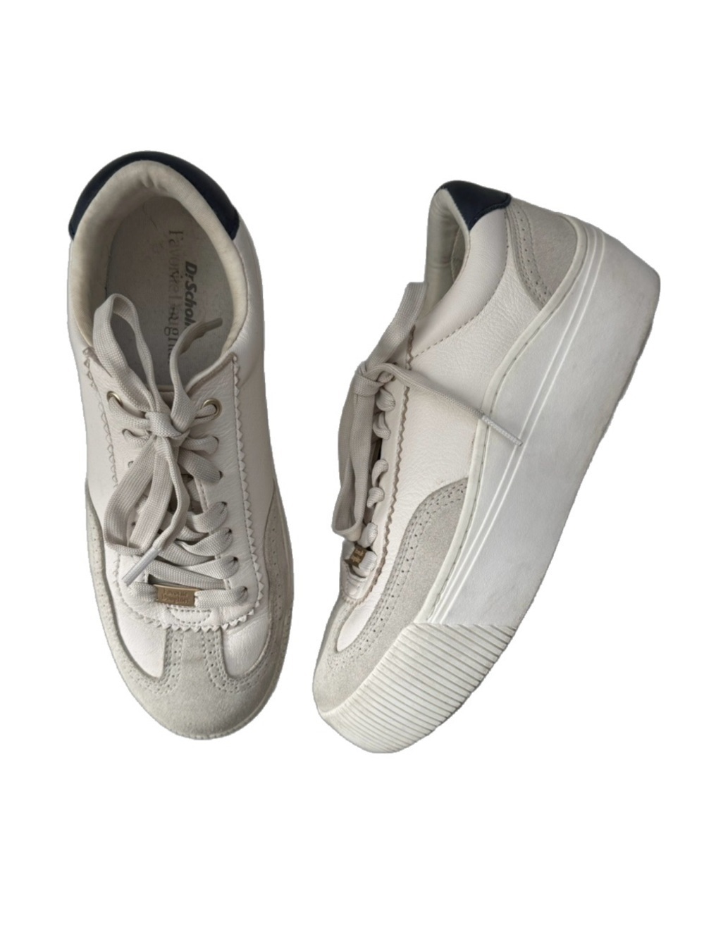 Dr. Scholl's x Favorite Daughter Platform Lace-Up Leather Sneakers FD01 size 9